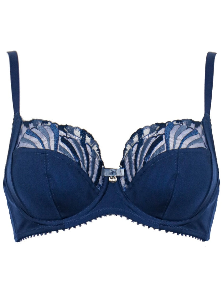 Embrace Side Support Bra - Deep Blue