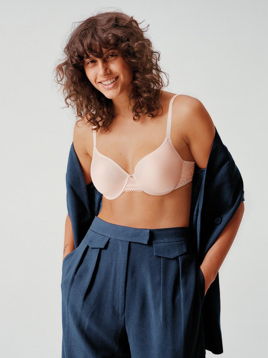 C Jolie Memory Foam T-Shirt Bra - Dusky Pink