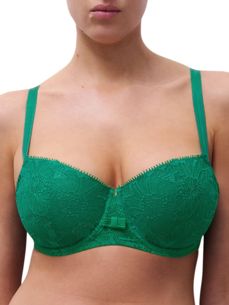 Day To Night Half Cup Bra - Racing Green