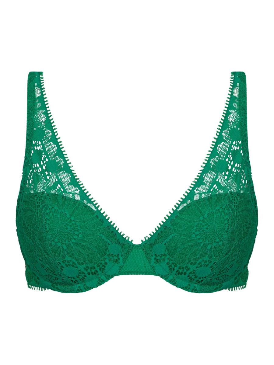 Day To Night Plunge Spacer Bra - Racing Green