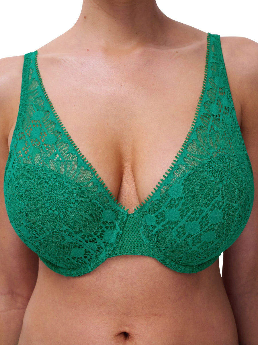 Day To Night Plunge Spacer Bra - Racing Green