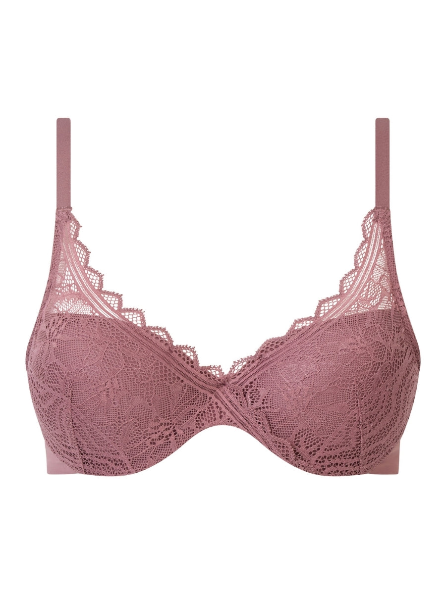 Easy Feel Floral Touch Covering Memory Foam Bra - Rose Des Bois