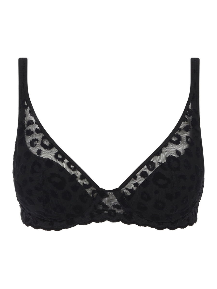 Girls Plunge T-Shirt Bra - Black