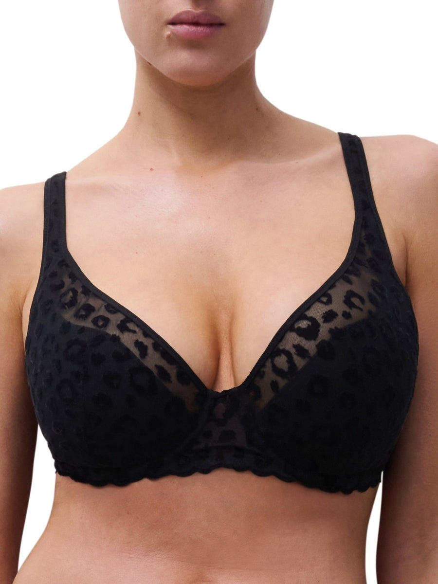 Girls Plunge T-Shirt Bra - Black
