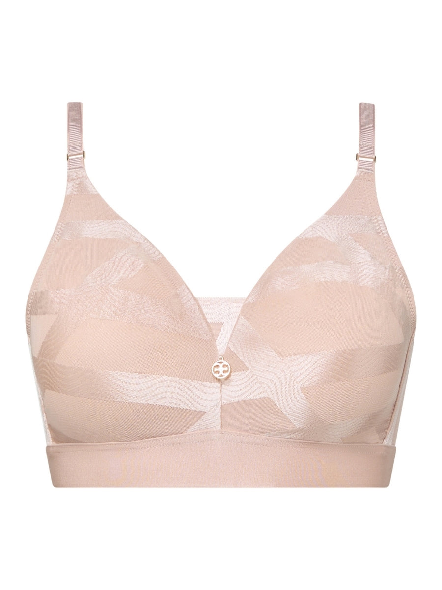 Glaze Wirefree Support Bra - Dusky Pink