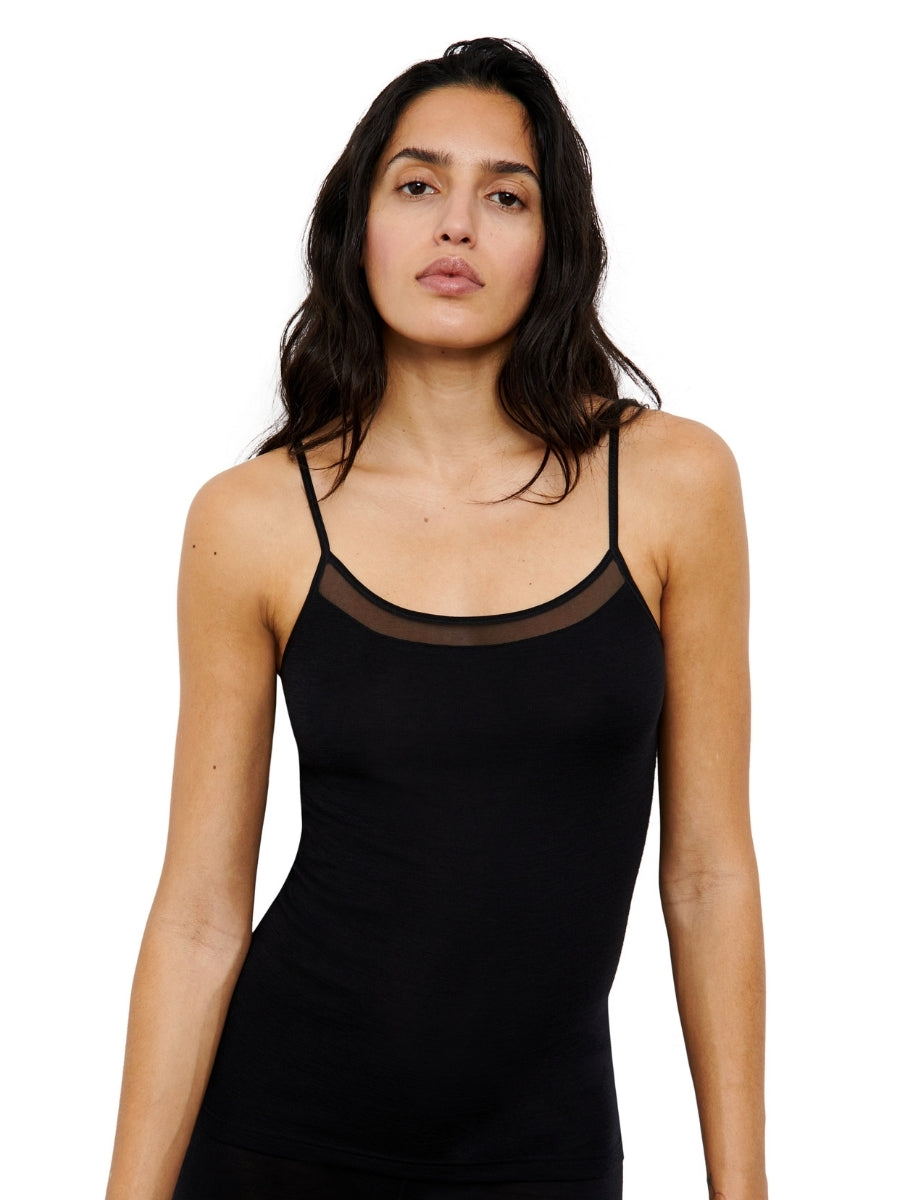 Juliana Thermal Camisole - Black