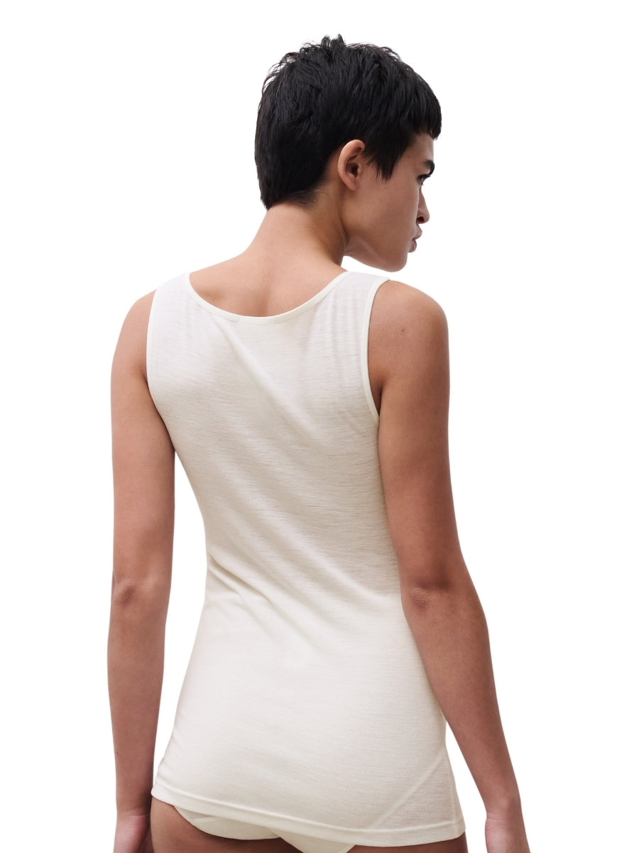 Juliana Thermal Tank Top - Ivory