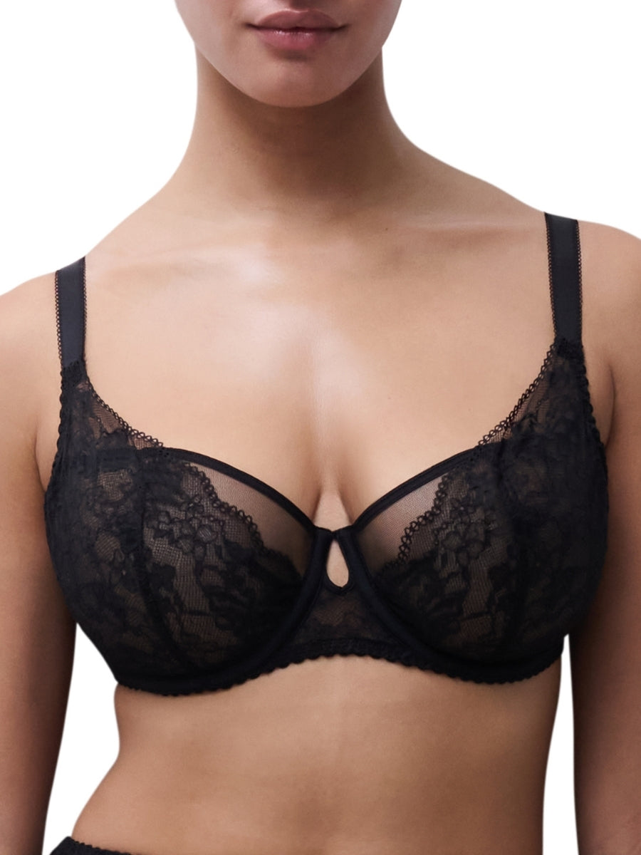 Kiss Half Cup Bra - Black