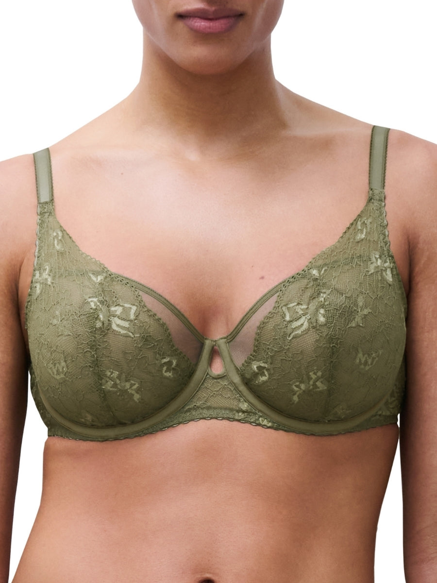 Kiss Half Cup Bra - Khaki
