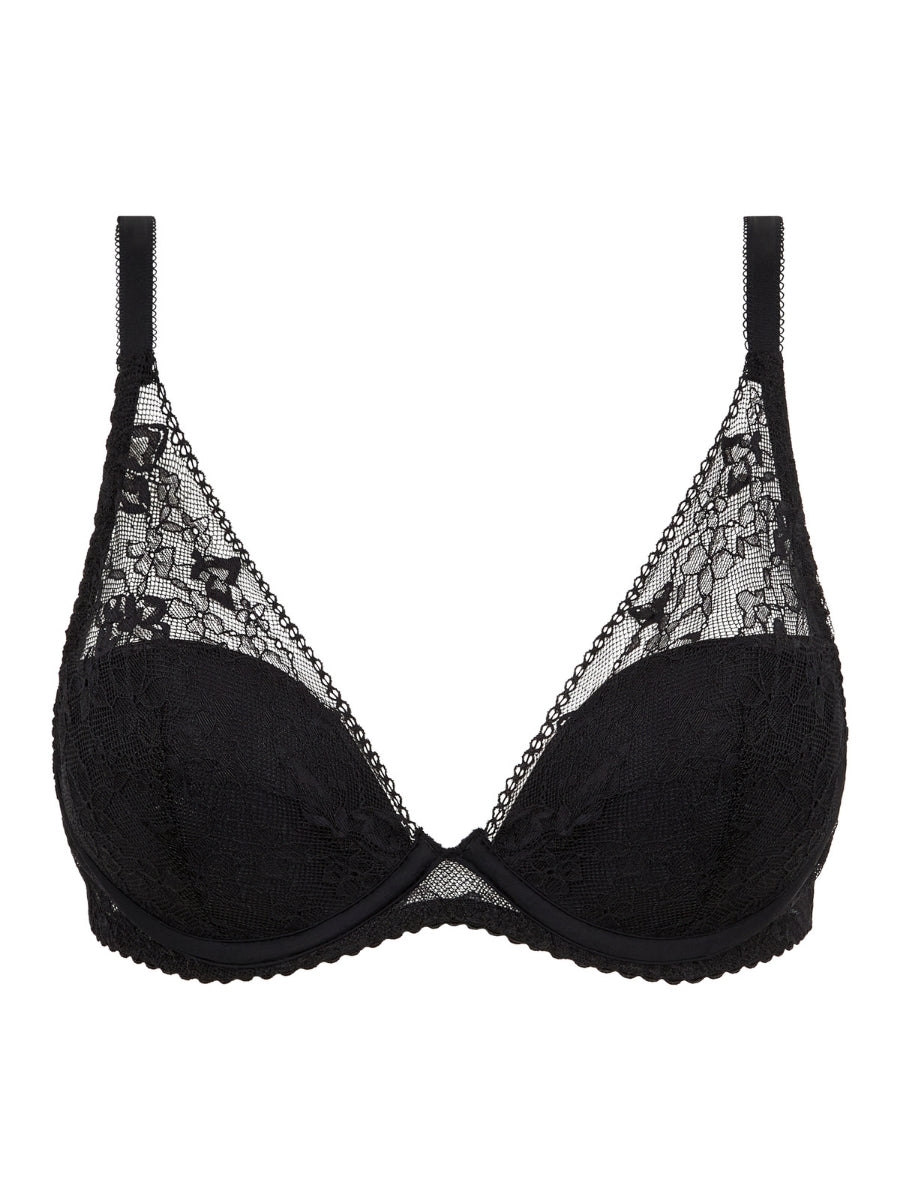 Kiss Plunge T-Shirt Bra - Black