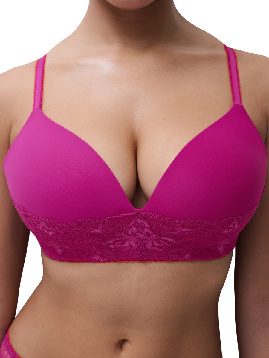 Kiss Wirefree T-Shirt Bra - Tyrian Flame