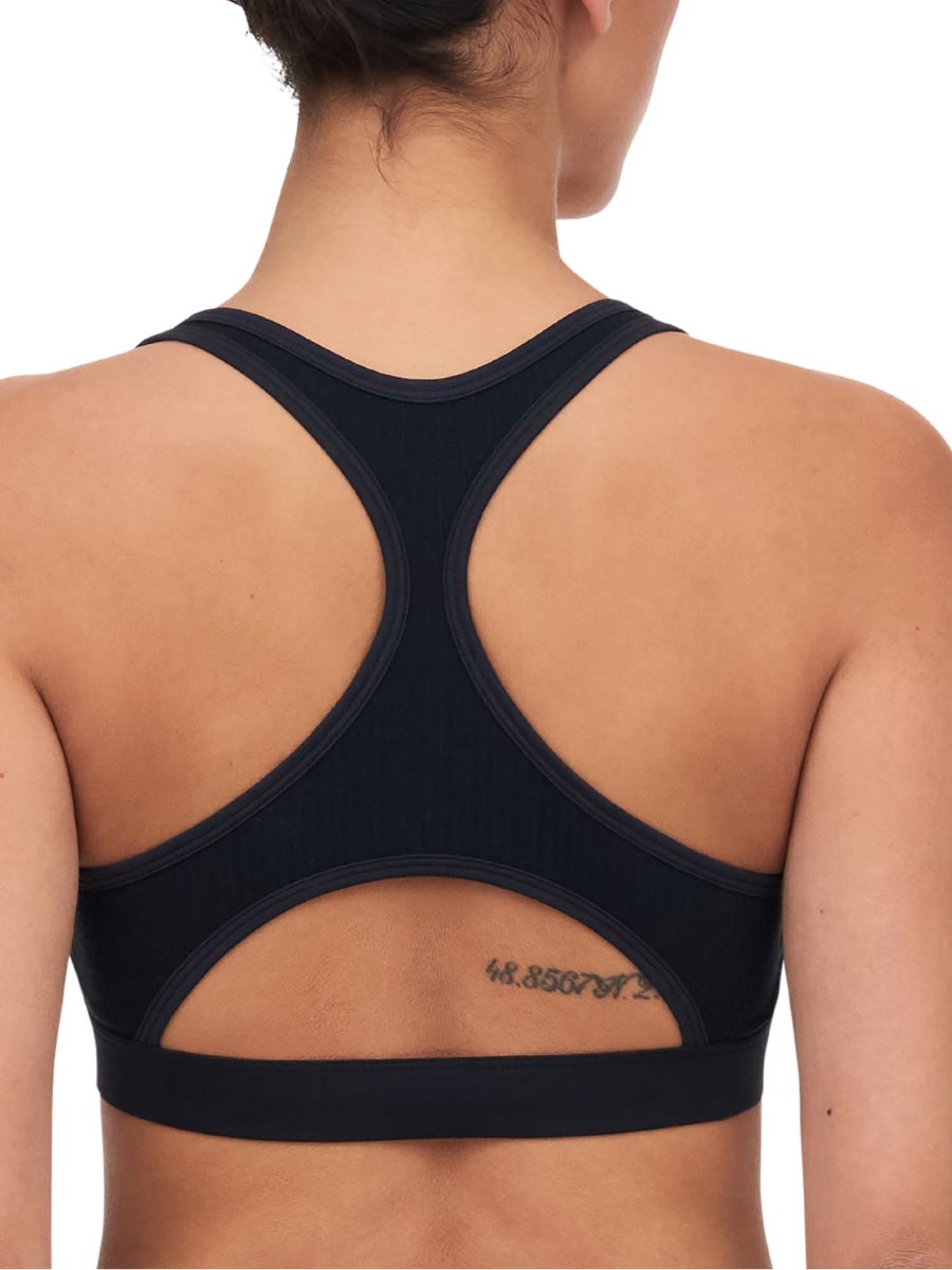 Cotton Comfort Bralette - Black