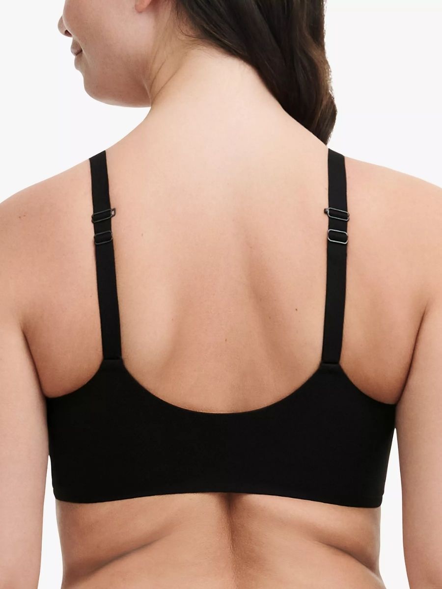 chantelle easy feel norah front closure bra black