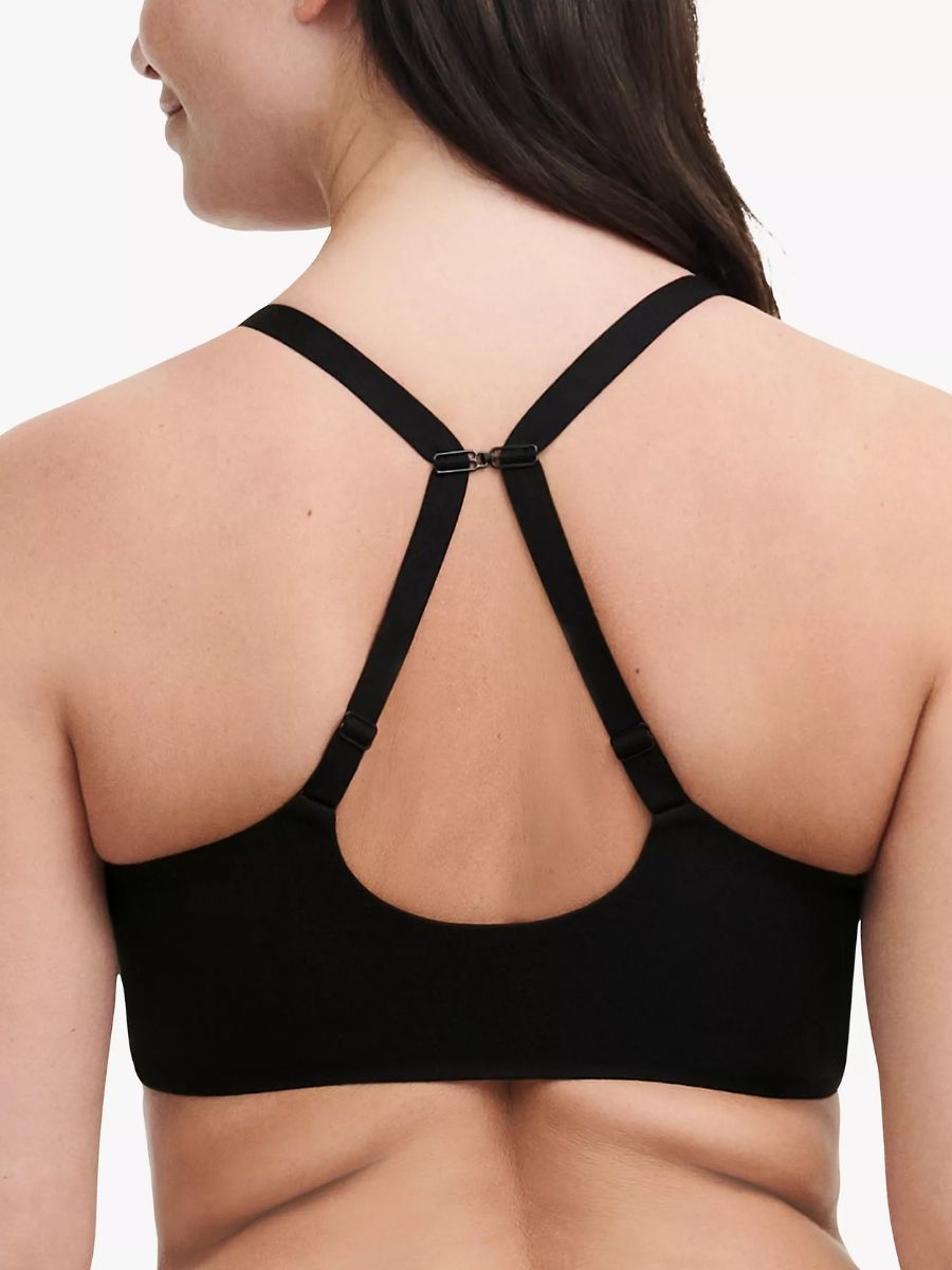 chantelle easy feel norah front closure bra black