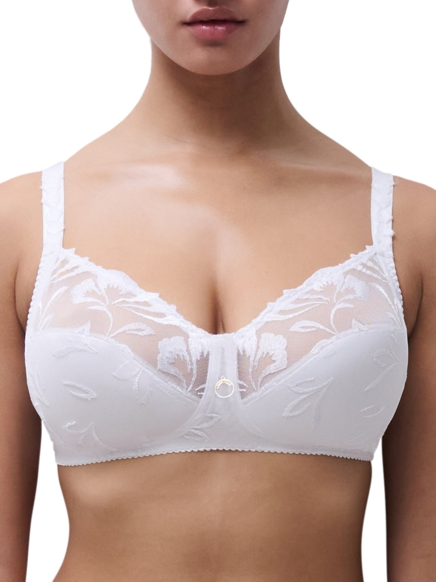Majestic Wirefree Support Bra - White