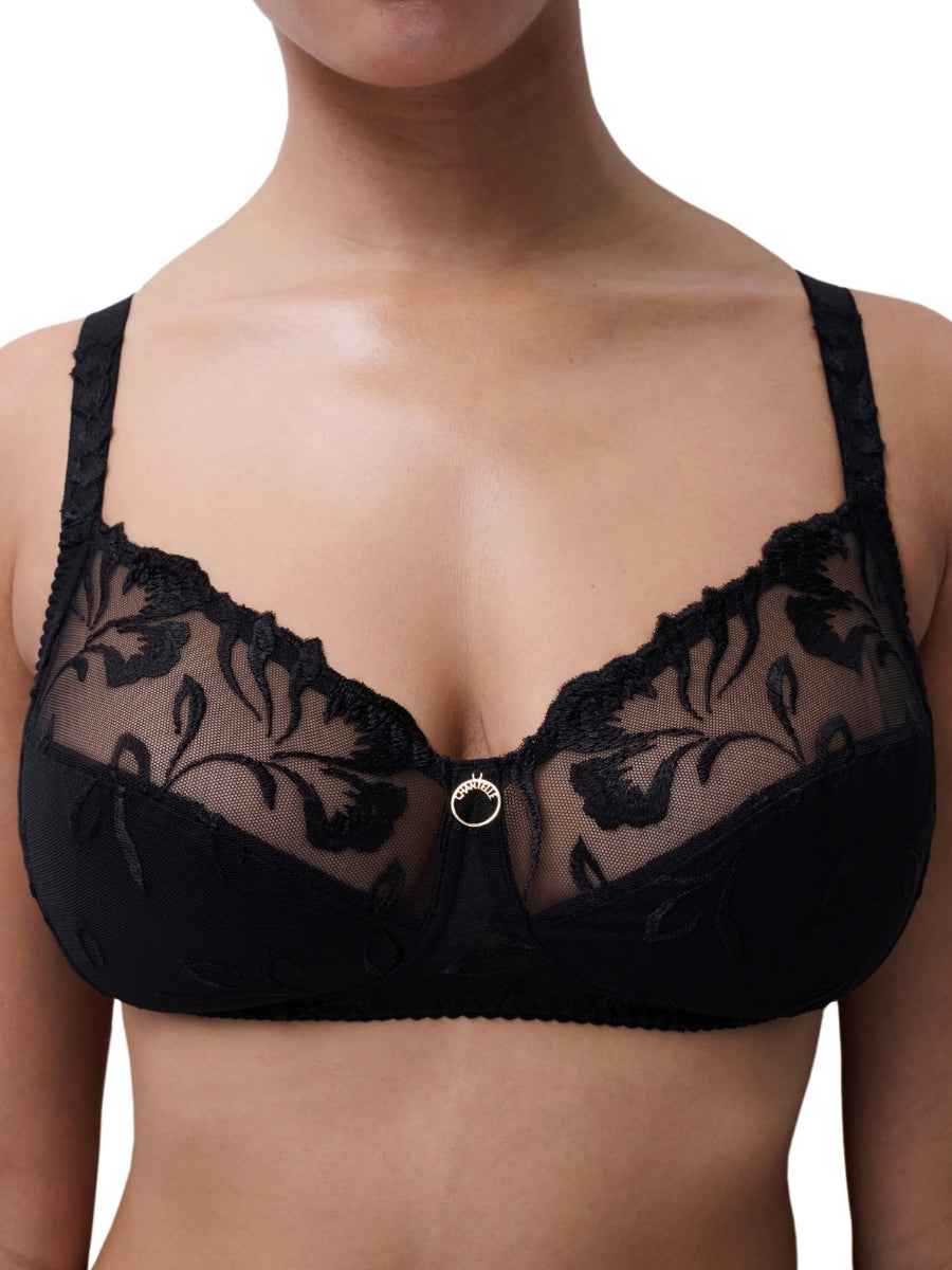 Majestic Wirefree Support Bra - Black