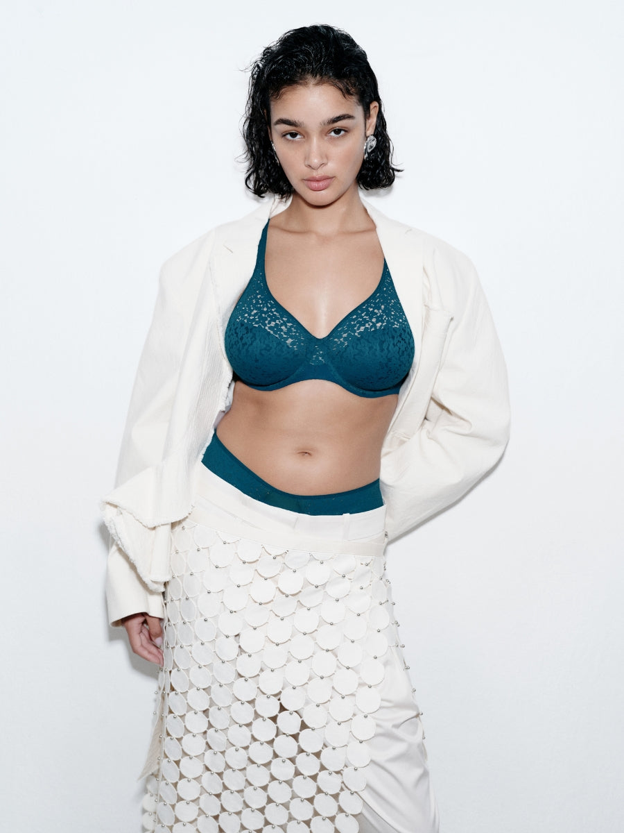 Easy Feel Norah Covering Moulded Bra - Oriental Green