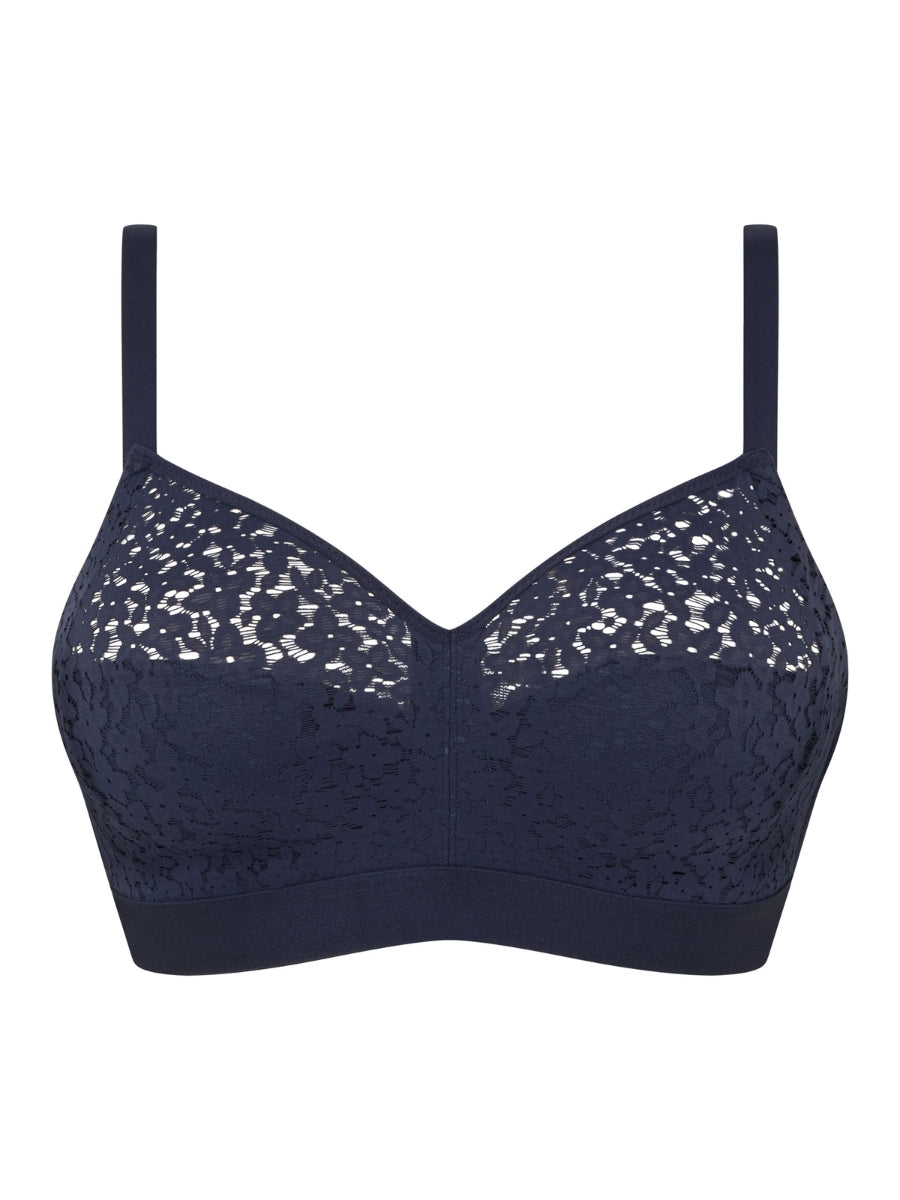 Easy Feel Norah Wirefree Support Bra - Ultramarine Blue