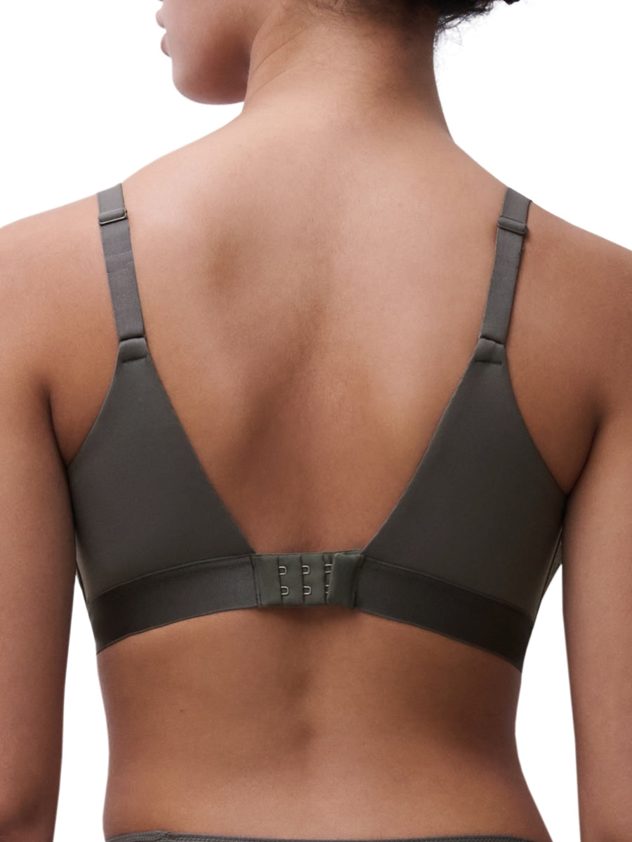 Easy Feel Norah Wirefree Support Bra - Clay Green