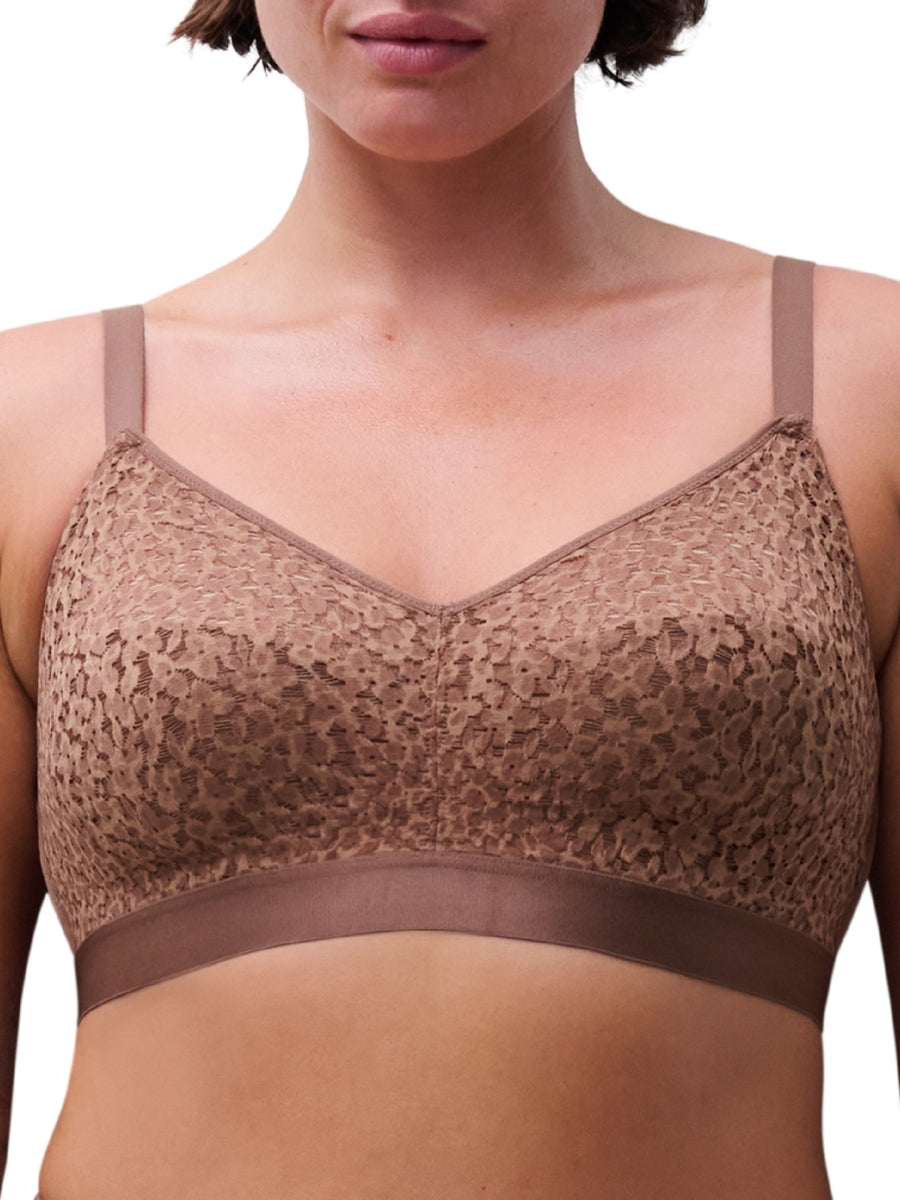 Easy Feel Norah Wirefree Support Bra - Wild Brown