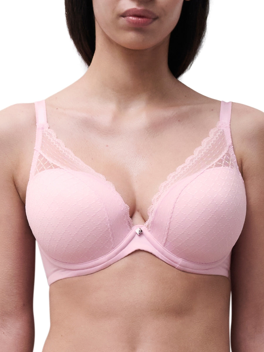 Norah Chic Plunge T-Shirt Bra - Candy Pink