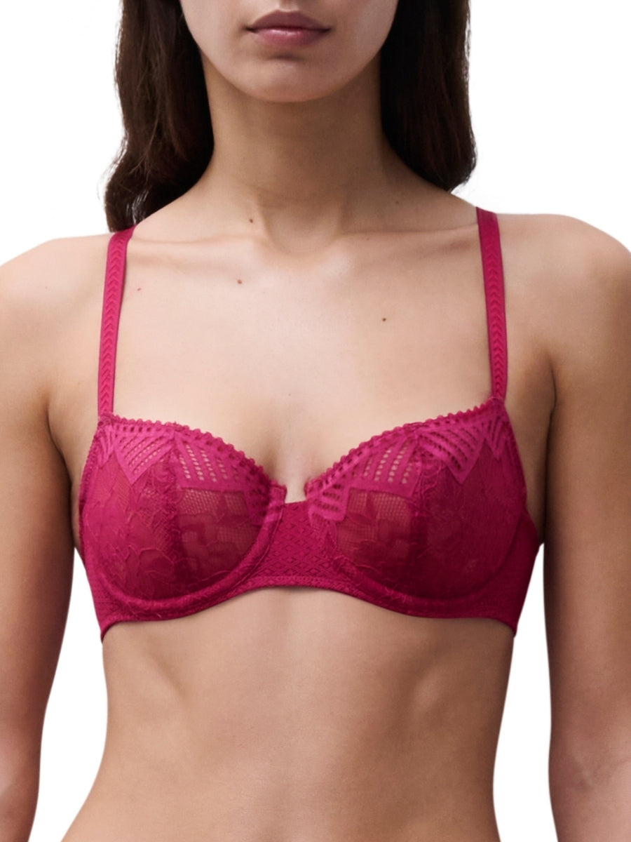Origins Half Cup Bra - Cranberry