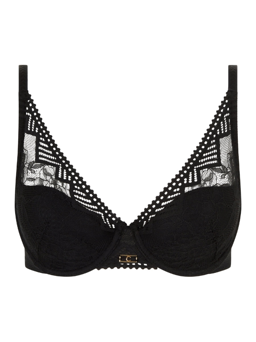 Origins Plunge Spacer Bra - Black
