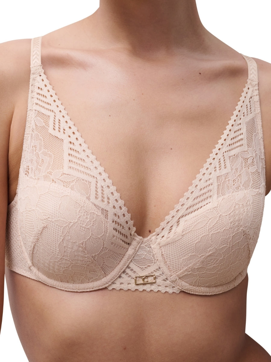 Origins Plunge Spacer Bra - Golden Beige