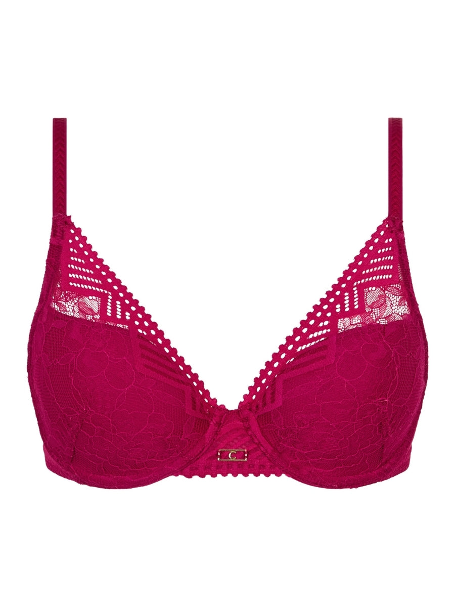 Origins Plunge Spacer Bra - Cranberry