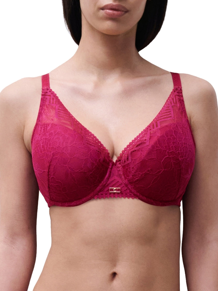 Origins Plunge Spacer Bra - Cranberry