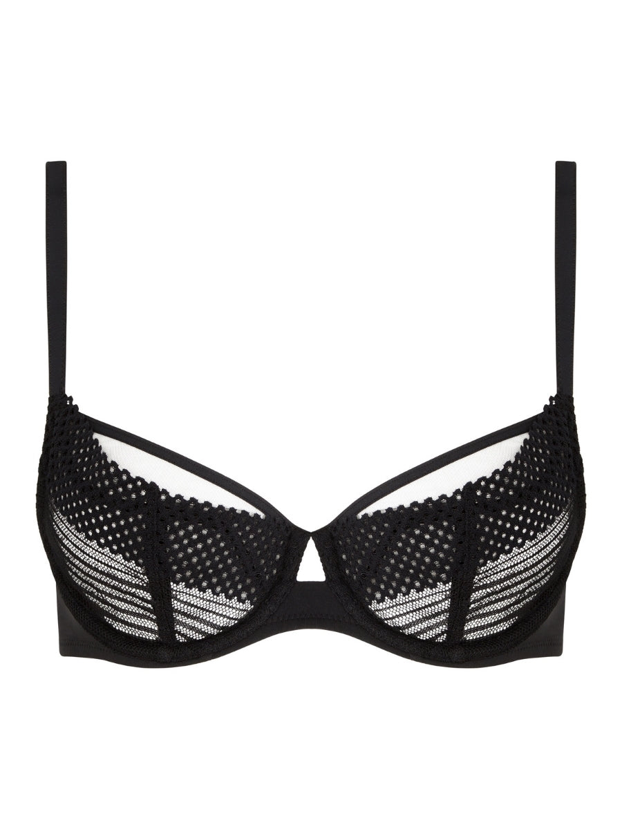 Play Covering Full Cup Bra - Black