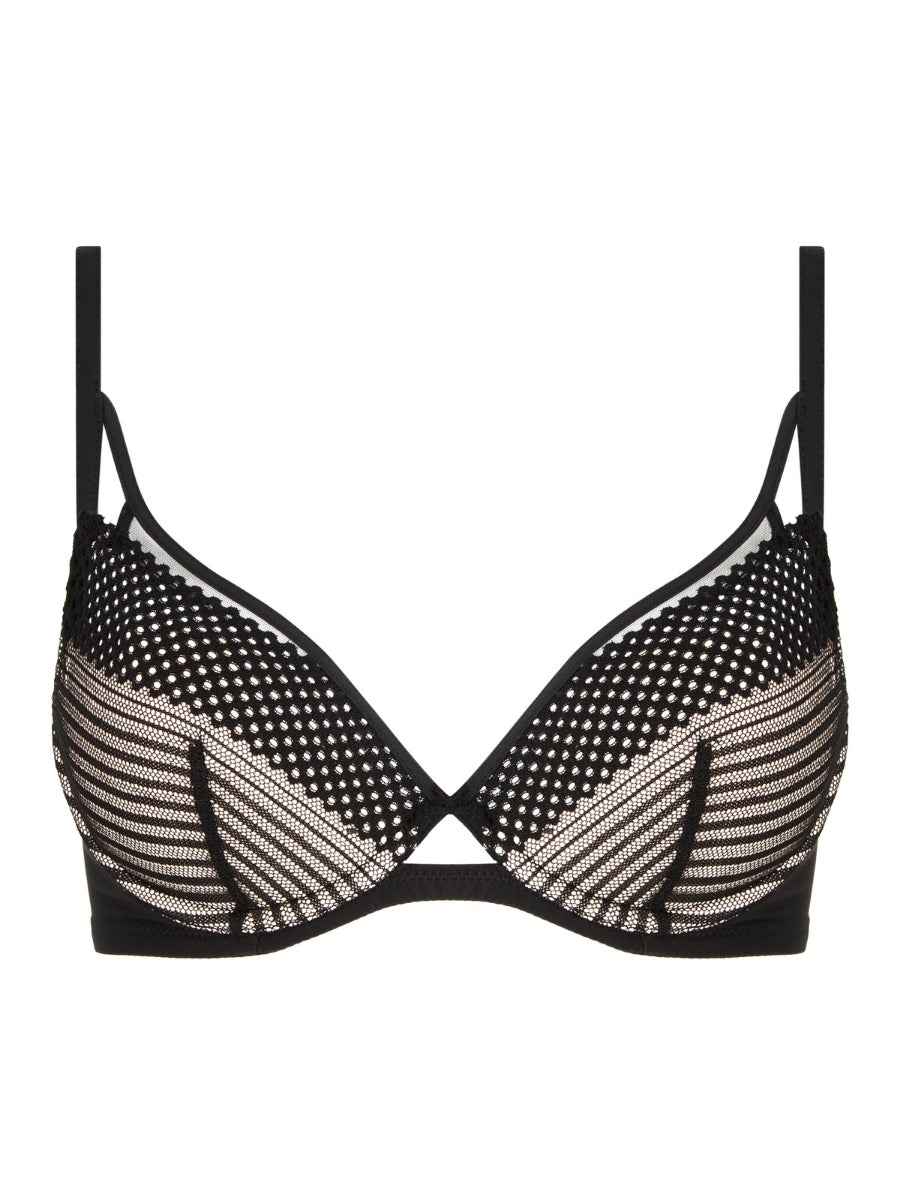 Play Plunge T-Shirt Bra - Black