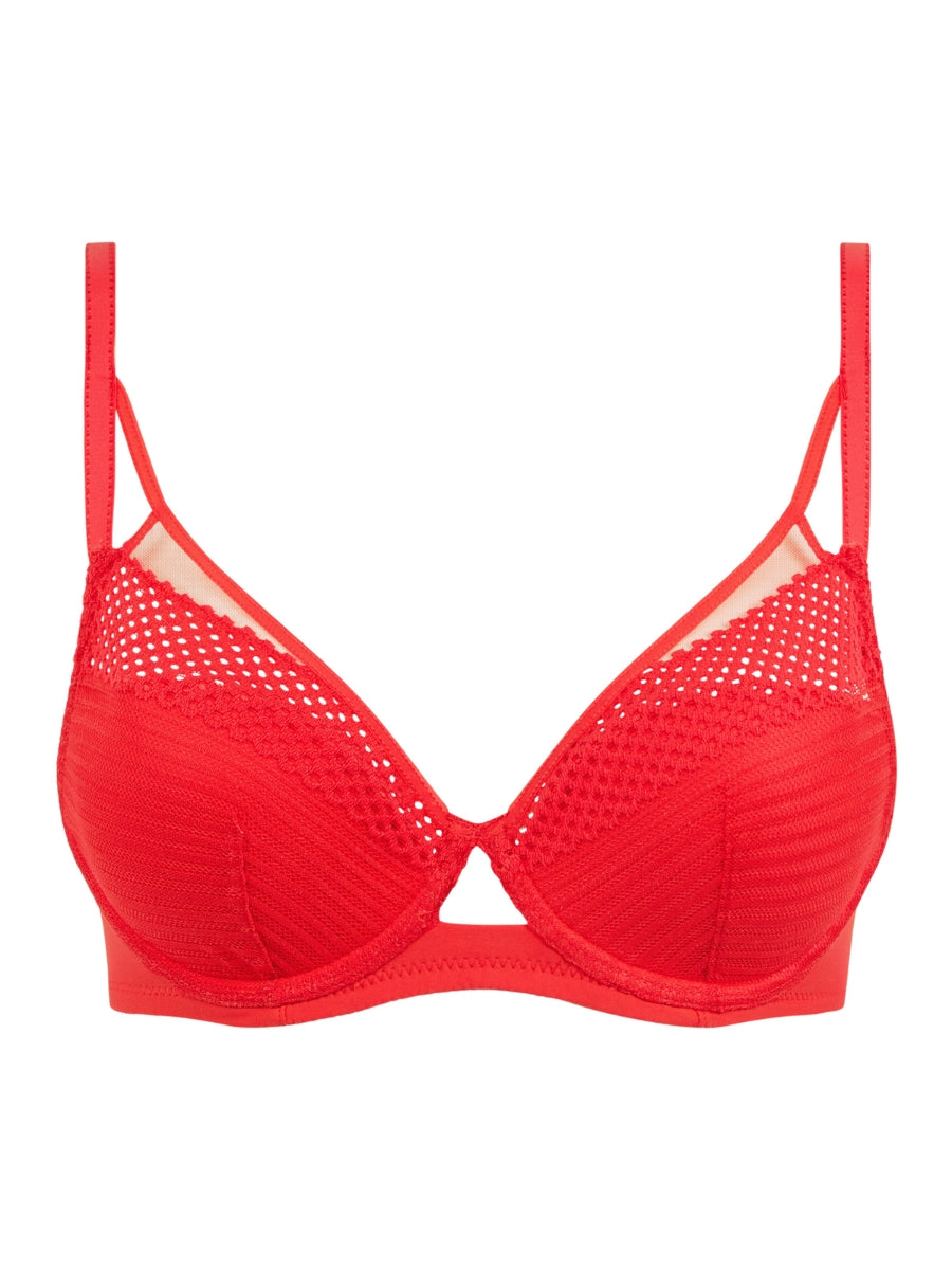 Play Plunge T-Shirt Bra - Red Cocktail