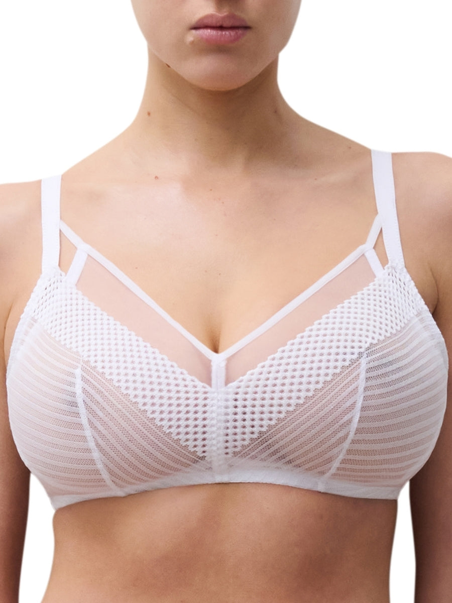 Play Wirefree Support Bra - White