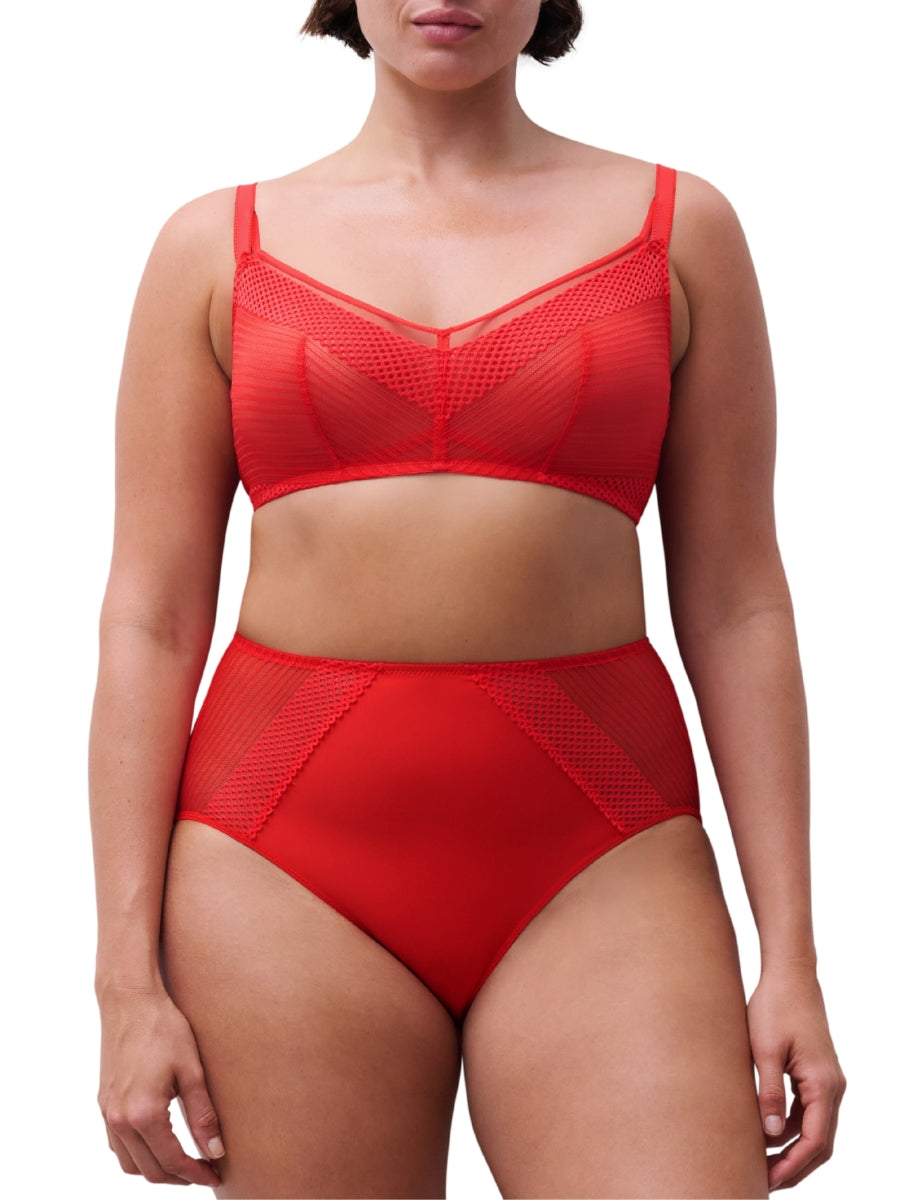 Play Wirefree Support Bra - Red Cocktail