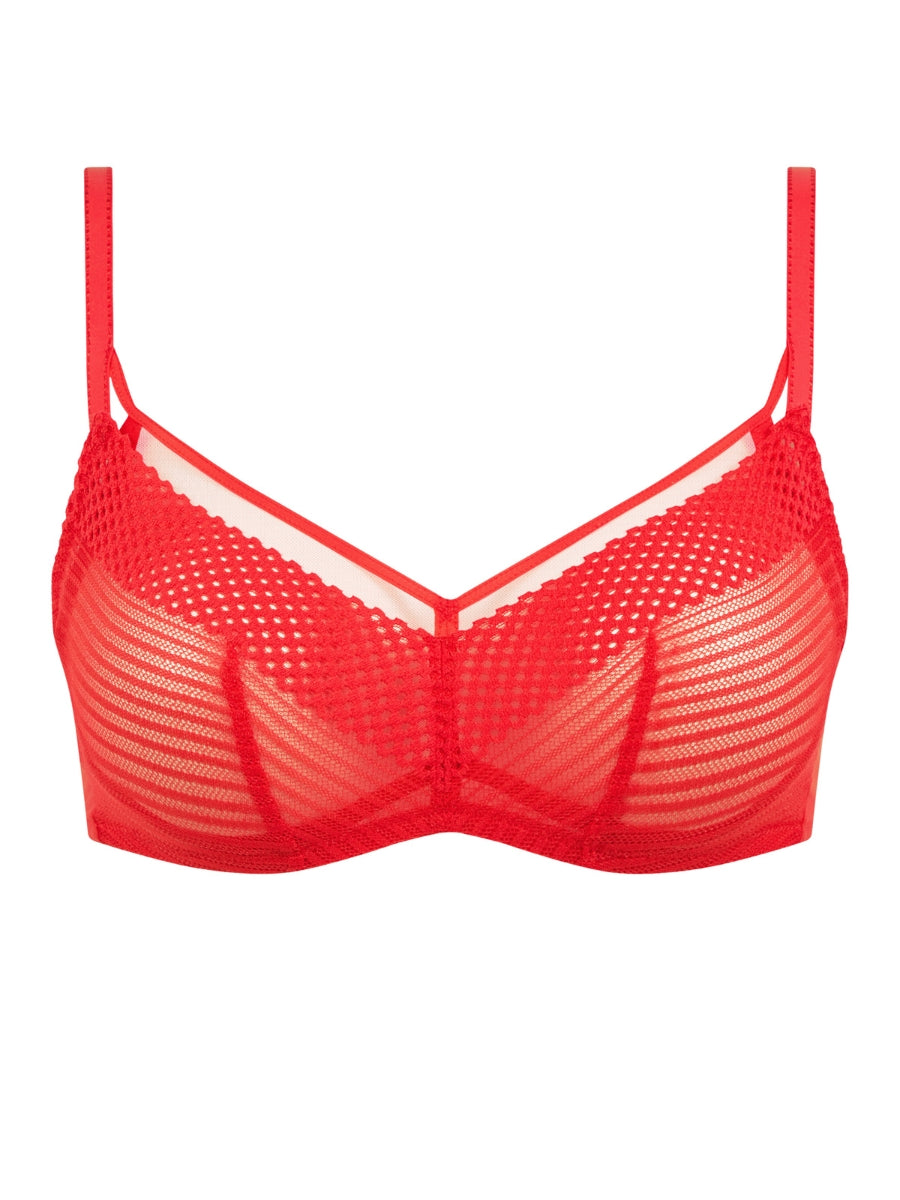 Play Wirefree Support Bra - Red Cocktail