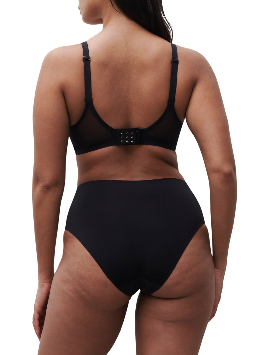 Pure Lace Covering Spacer Bra - Black