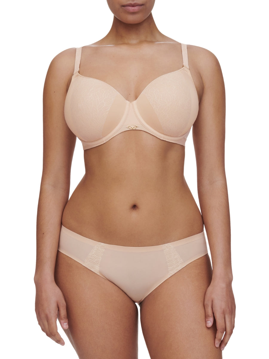 Pure Lace Covering Spacer Bra - Golden Beige
