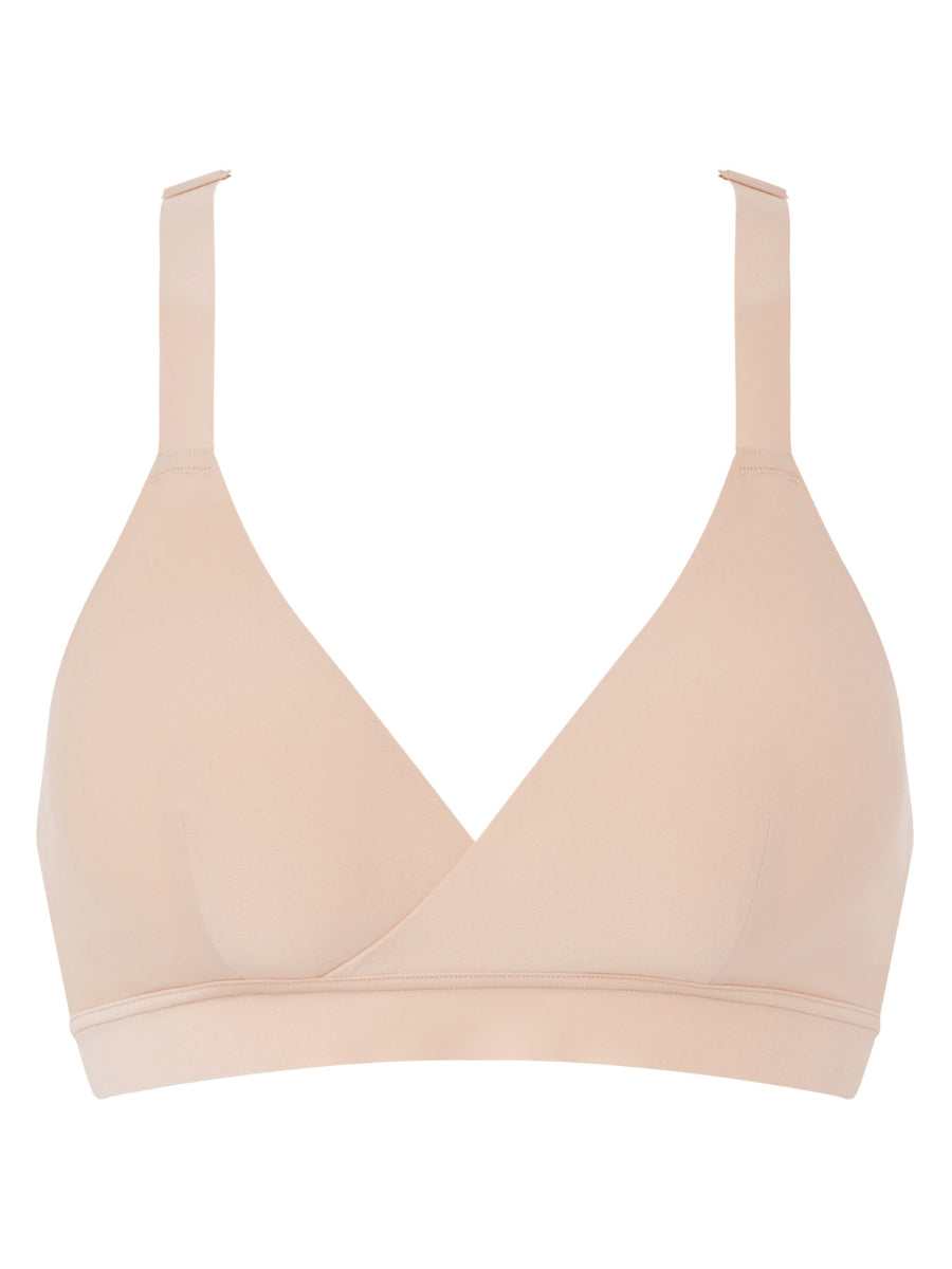 Pure Maternity Wrap Front Nursing Bra - Golden Beige