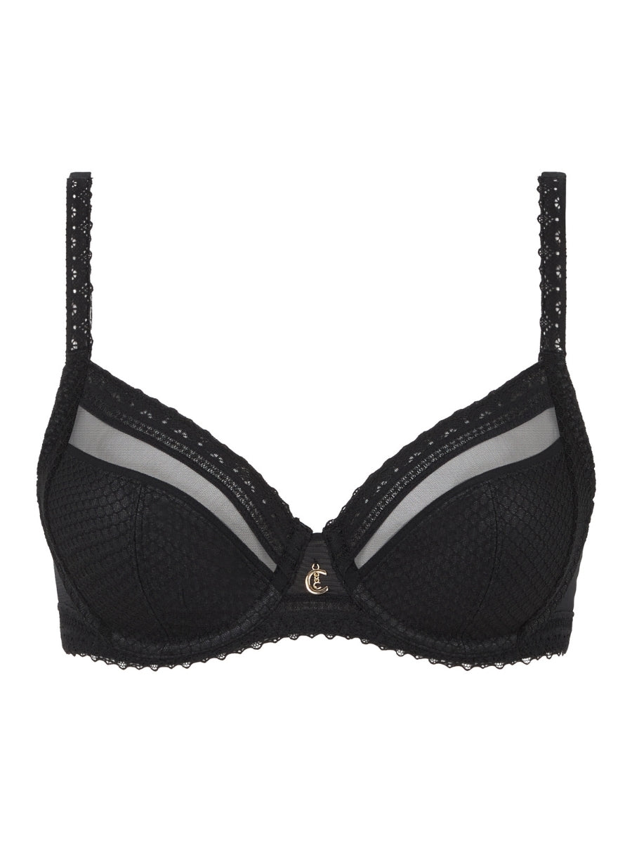 Romance Covering Full Cup Bra - Black