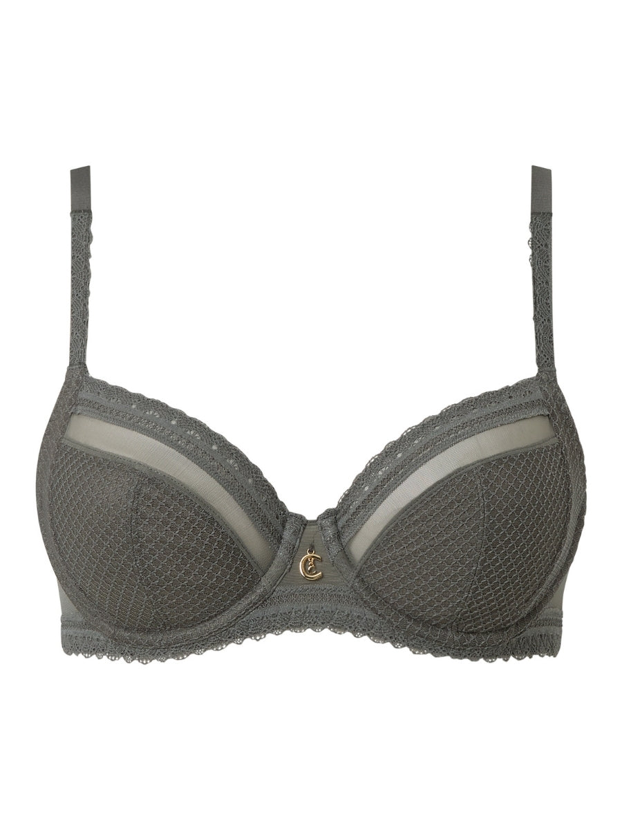 Romance Covering Full Cup Bra - Clay Green