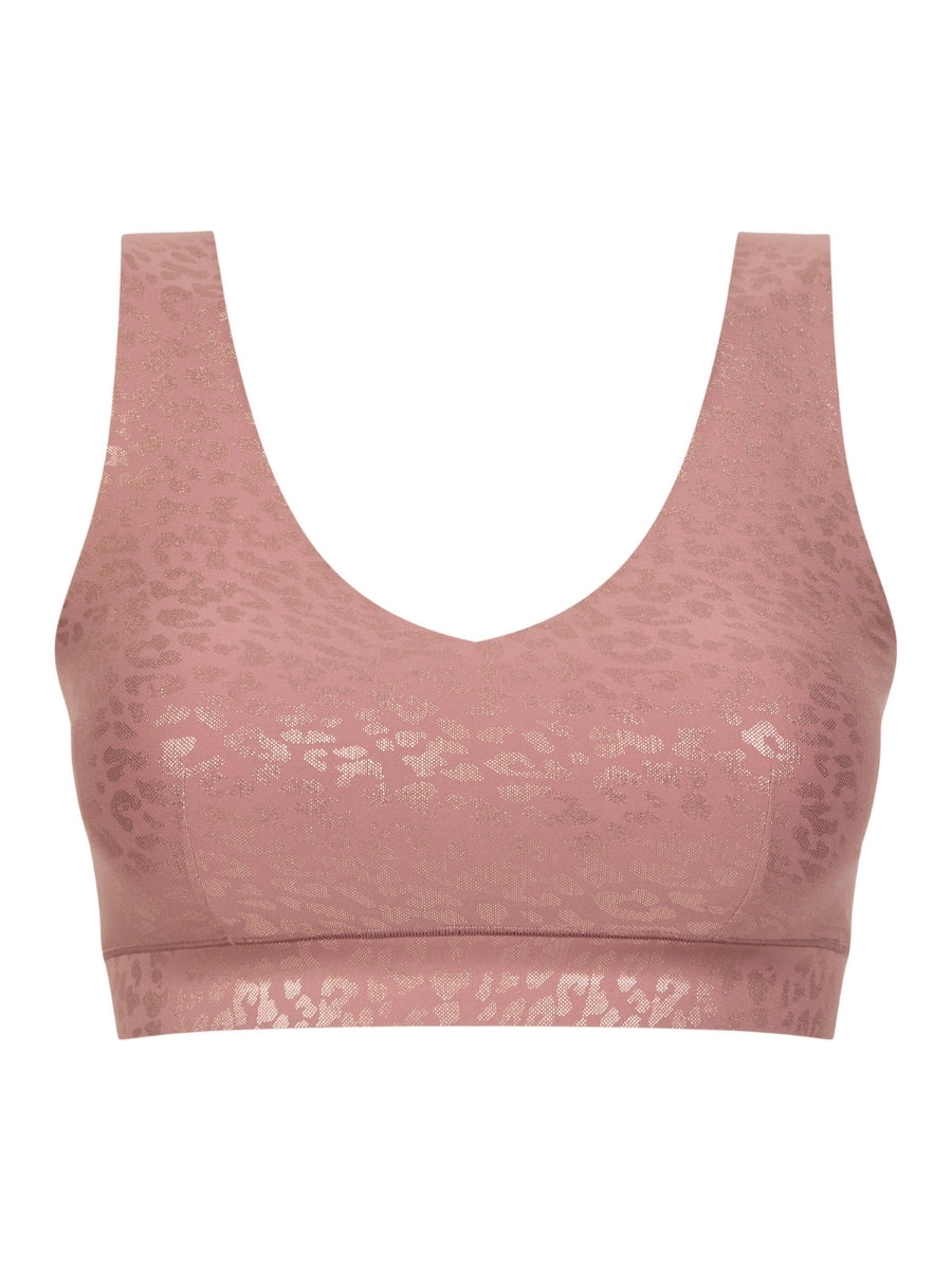 SoftStretch V-Neck Jersey Crop Top