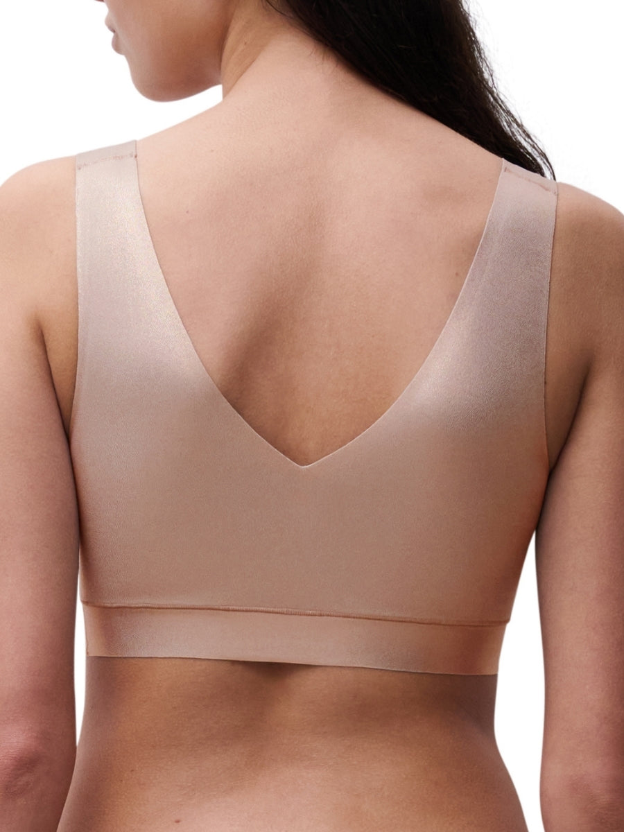 SoftStretch V-Neck Jersey Crop Top