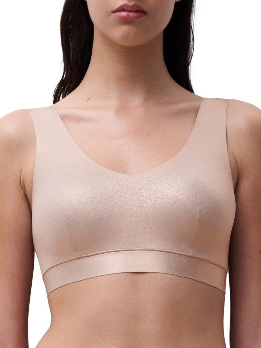 SoftStretch V-Neck Jersey Crop Top