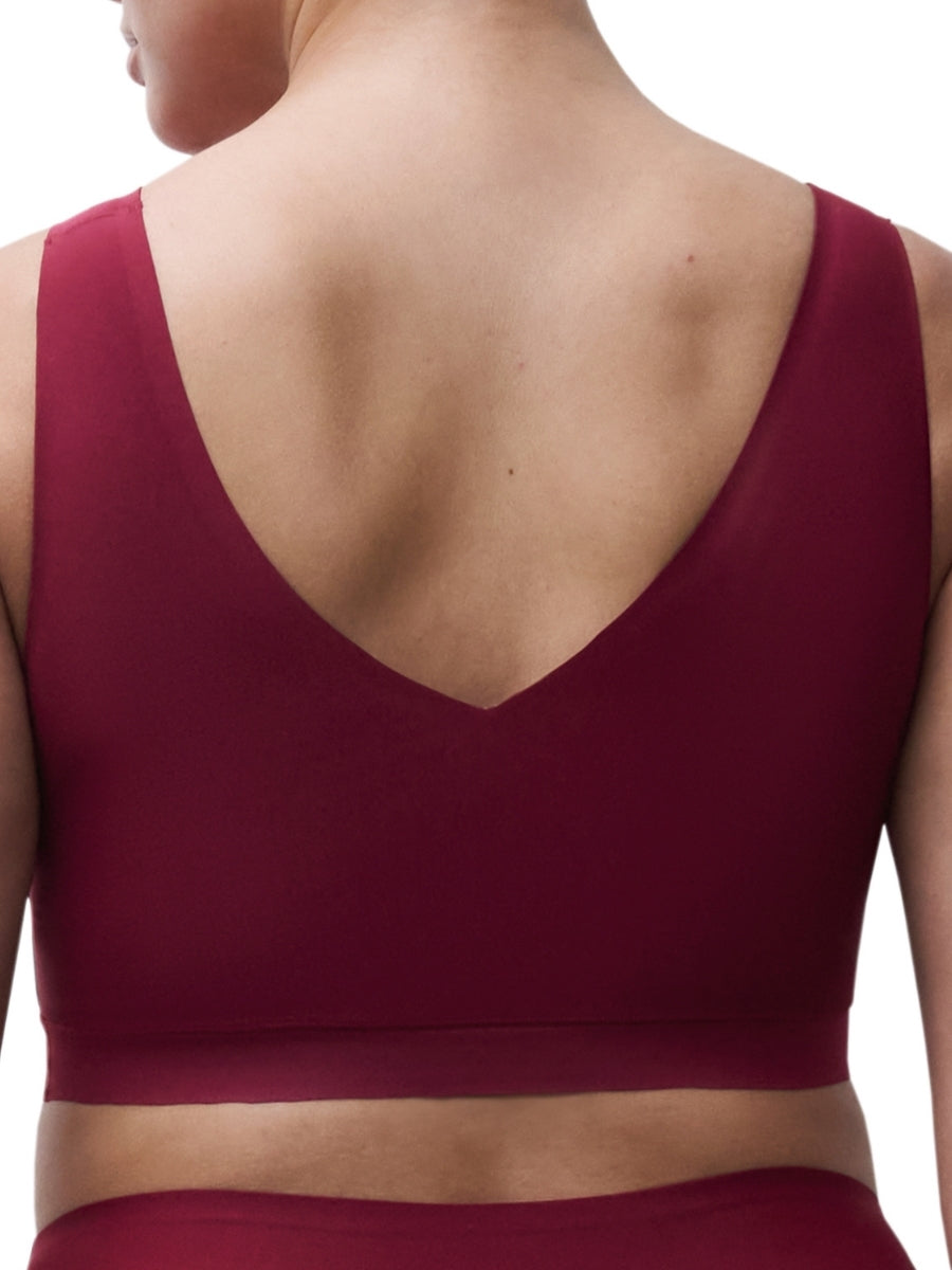 SoftStretch V-Neck Jersey Crop Top