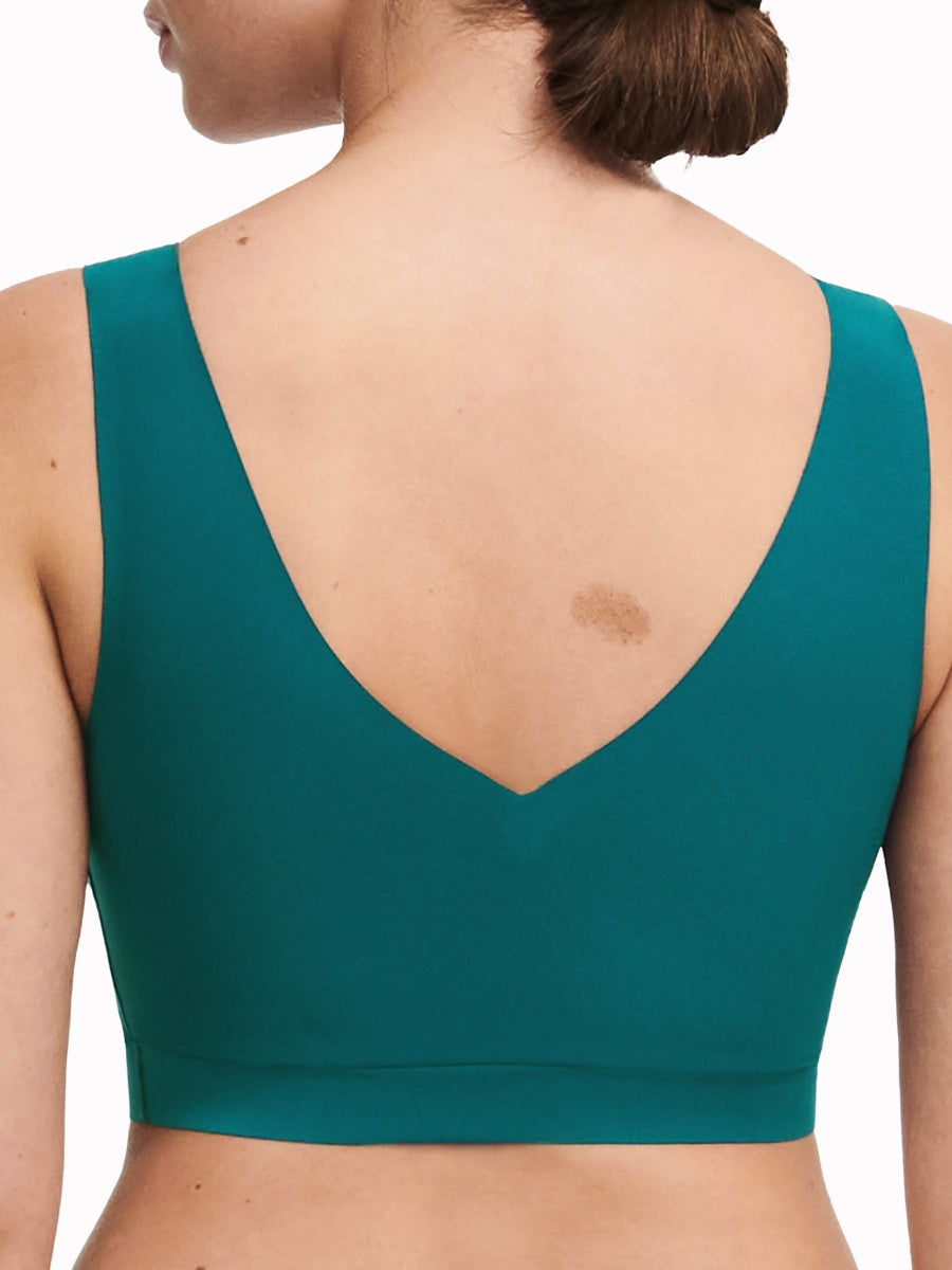 SoftStretch V-Neck Jersey Crop Top