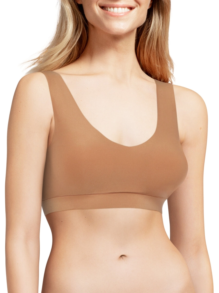 SoftStretch V-Neck Jersey Crop Top