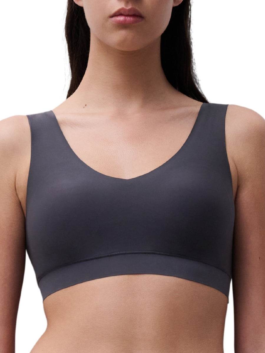 SoftStretch V-Neck Jersey Crop Top