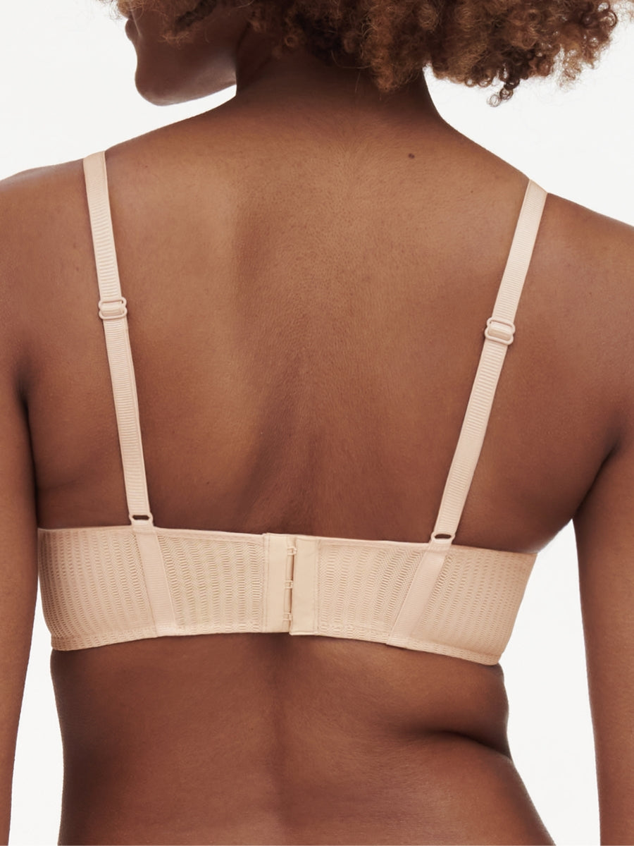 Spice Covering T-Shirt Bra - Clay Nude/Black