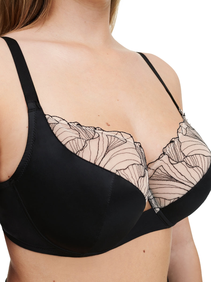 Tattoo Love Covering Full Cup Bra - Black/Golden Beige